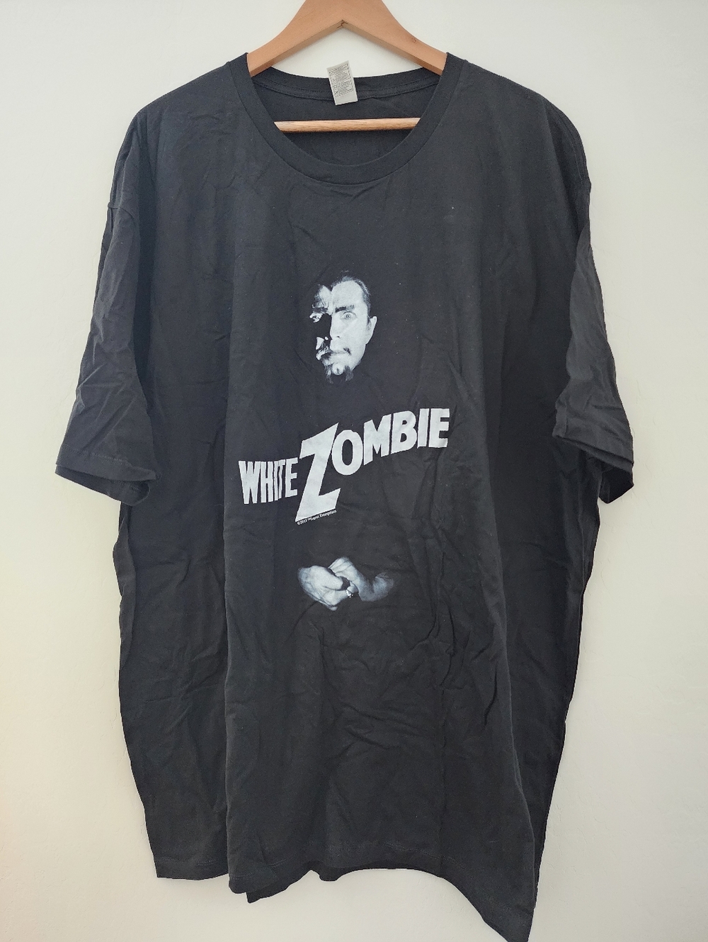 New Startee White Zombie Graphic Tee - Black, Cotton, Double Stitched, 4XL